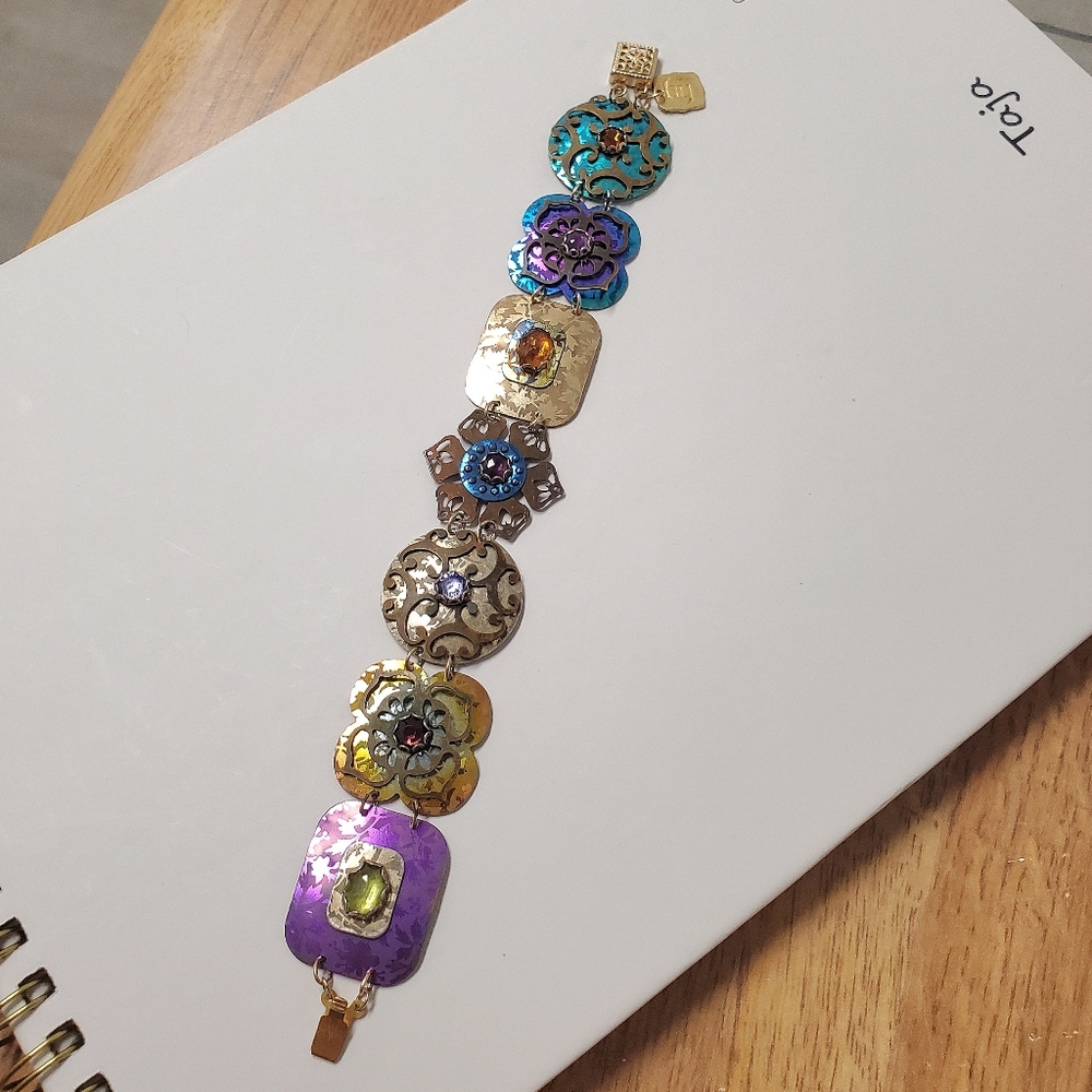 Holly Yashi Vintage Niobium Gemstone Bracelet - Picture 4 of 5